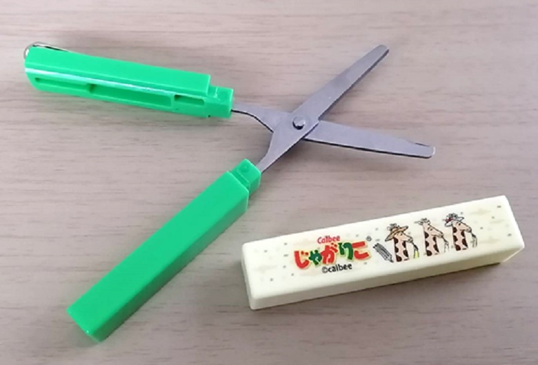 スティックハサミ開いた所